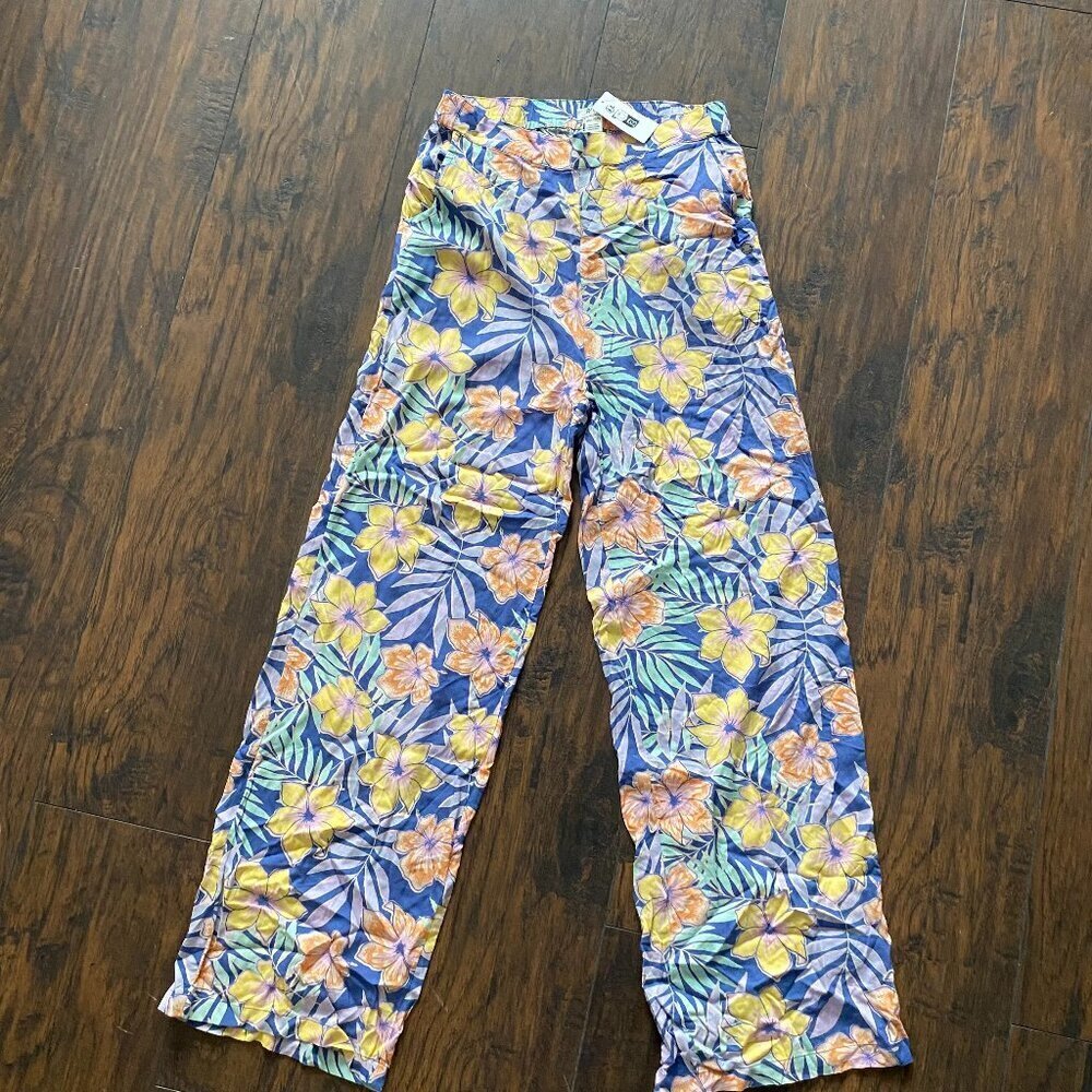 Roxy, Girls Floral Wide-Leg Pants